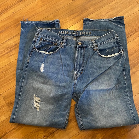American Eagle Low Loose distressed Jeans 34x34 - Picture 4 of 7
